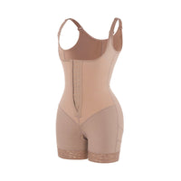 Felicia Short Powernet® - Breathable Latex Body with Open Bust, Tummy Control, and Firm Compression Shapewear.