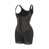 Felicia Short Powernet® - Breathable Latex Body with Open Bust, Tummy Control, and Firm Compression Shapewear.