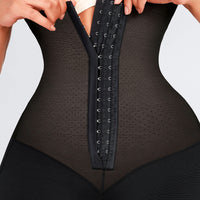 Felicia Short Powernet® - Breathable Latex Body with Open Bust, Tummy Control, and Firm Compression Shapewear.