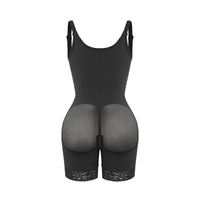 Felicia Short Powernet® - Breathable Latex Body with Open Bust, Tummy Control, and Firm Compression Shapewear.