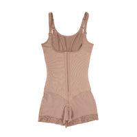 Felicia Short Powernet® - Breathable Latex Body with Open Bust, Tummy Control, and Firm Compression Shapewear.