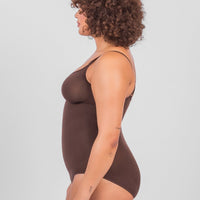 Florence - Seamless Bodysuit Brief with Spaghetti Shoulder Straps