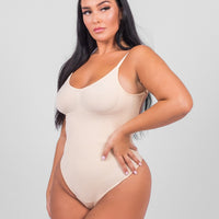 Isabella - String Bodysuit with Open Rug Design