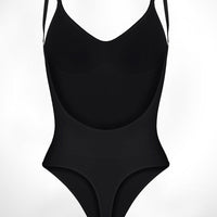Isabella - String Bodysuit with Open Rug Design
