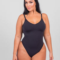 Isabella - String Bodysuit with Open Rug Design