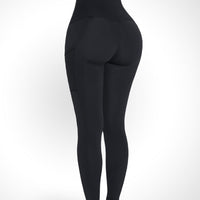Kim - Leggings with Extra High Waist and Double Pockets