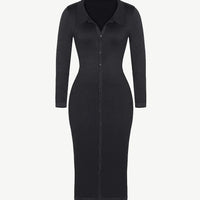 Raven - Seamless Shaping Long Sleeve Dress