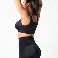 Rose - Butt Lifter with Front Zipper - Lace Edge - Smooth Belly