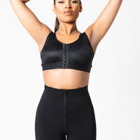 Rose - Butt Lifter with Front Zipper - Lace Edge - Smooth Belly