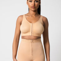 Rose - Butt Lifter with Front Zipper - Lace Edge - Smooth Belly
