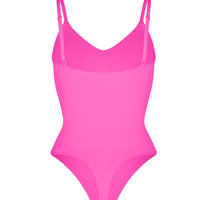 Stefanie - Seamless Bodysuit String with Spaghetti Shoulder Straps