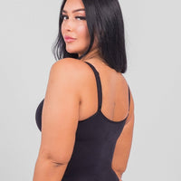 Stefanie - Seamless Bodysuit String with Spaghetti Shoulder Straps