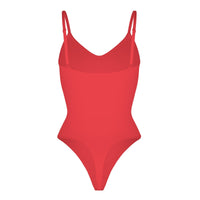 Stefanie - Seamless Bodysuit String with Spaghetti Shoulder Straps