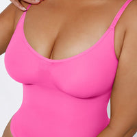 Stefanie - Seamless Bodysuit String with Spaghetti Shoulder Straps