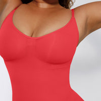 Stefanie - Seamless Bodysuit String with Spaghetti Shoulder Straps