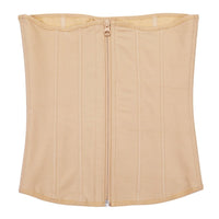 Tara - Waist Trainer with Zipper and Hooks - 9 Steel Boning