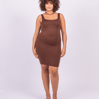 Valencia - Shaper Mini Dress Square Neck