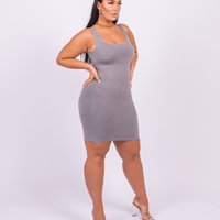 Valencia - Shaper Mini Dress Square Neck