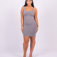 Valencia - Shaper Mini Dress Square Neck
