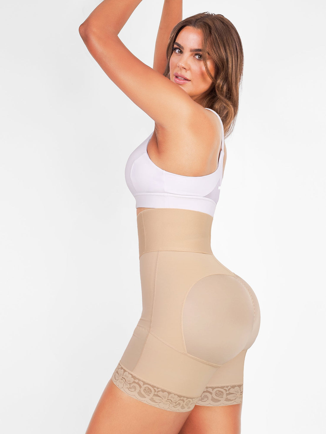 Valentina 2.0 - High-Waisted Body Shaper with 3 Rows of Hooks and Boning