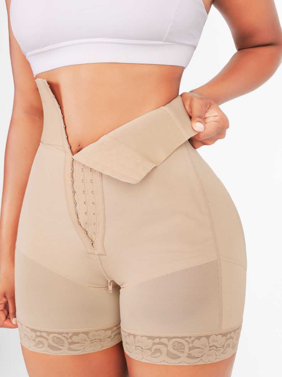 Valentina 2.0 - High-Waisted Body Shaper with 3 Rows of Hooks and Boning