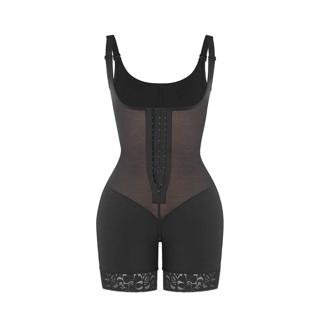 Felicia Short Powernet® - Breathable Latex Body with Open Bust, Tummy Control, and Firm Compression Shapewear.