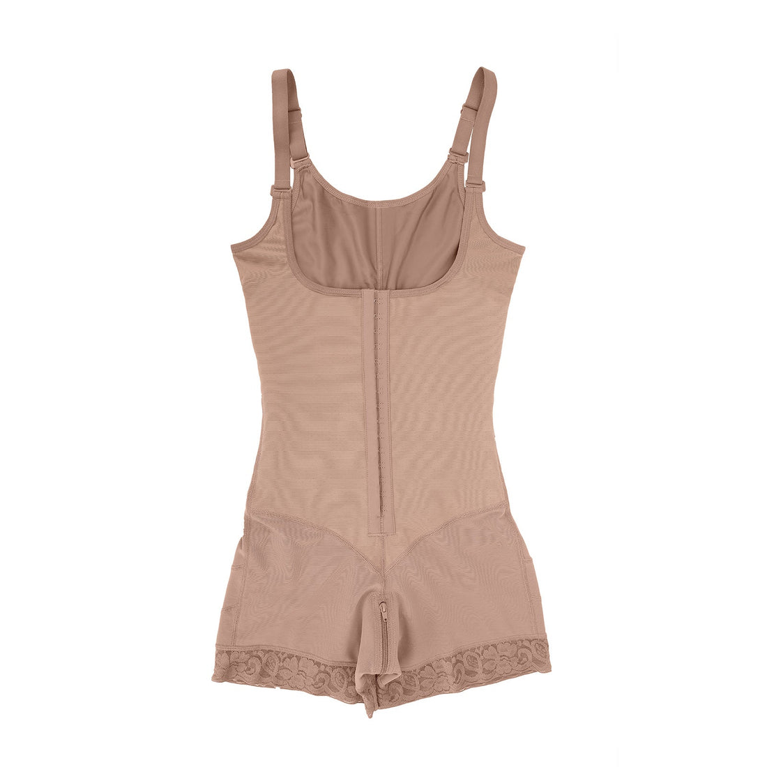 Felicia Short Powernet® - Breathable Latex Body with Open Bust, Tummy Control, and Firm Compression Shapewear.