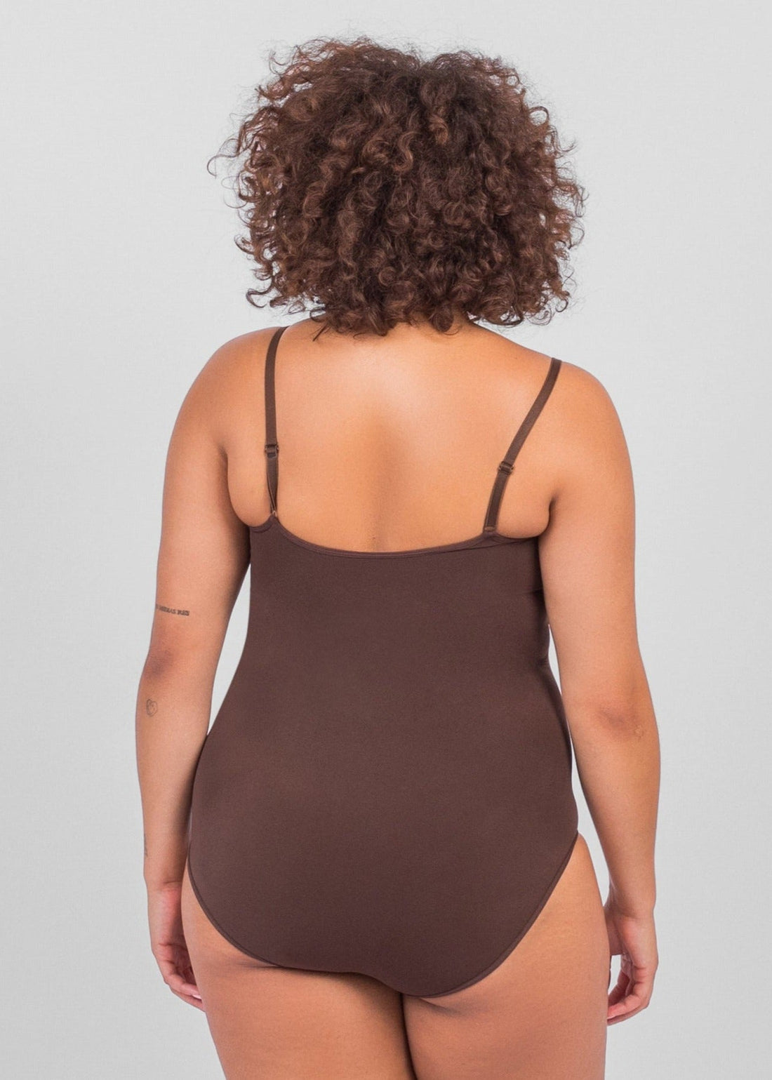 Florence - Seamless Bodysuit Brief with Spaghetti Shoulder Straps