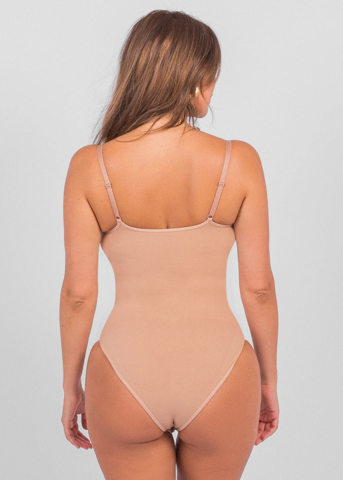 Florence - Seamless Bodysuit Brief with Spaghetti Shoulder Straps