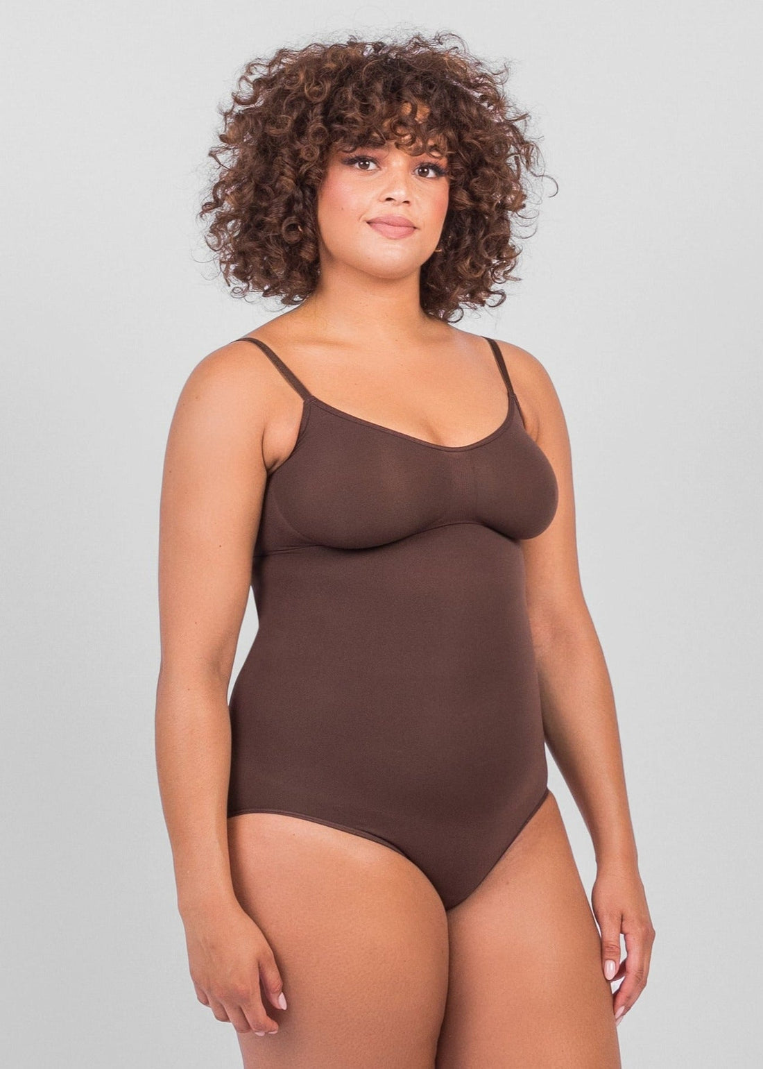 Florence - Seamless Bodysuit Brief with Spaghetti Shoulder Straps