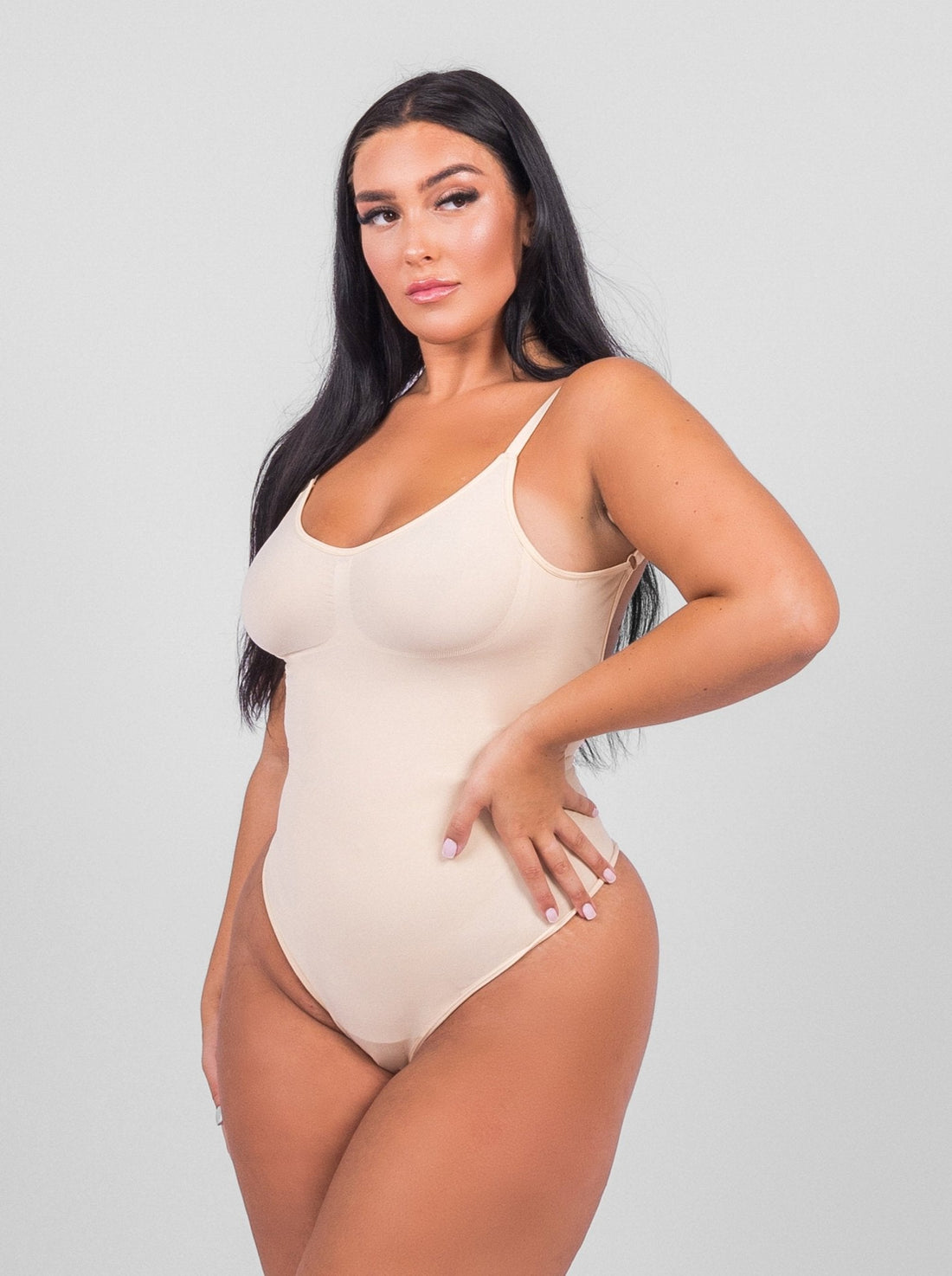 Isabella - String Bodysuit with Open Rug Design