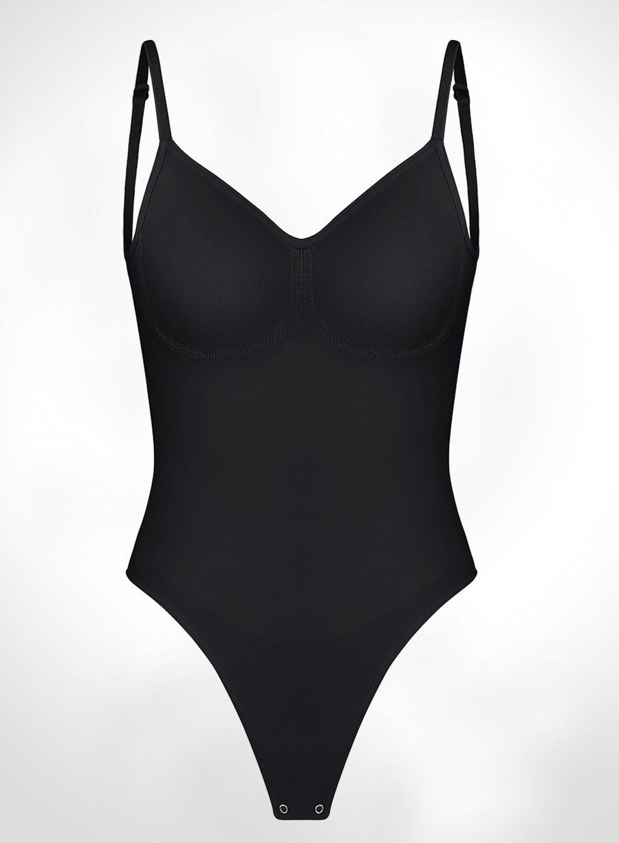 Isabella - String Bodysuit with Open Rug Design