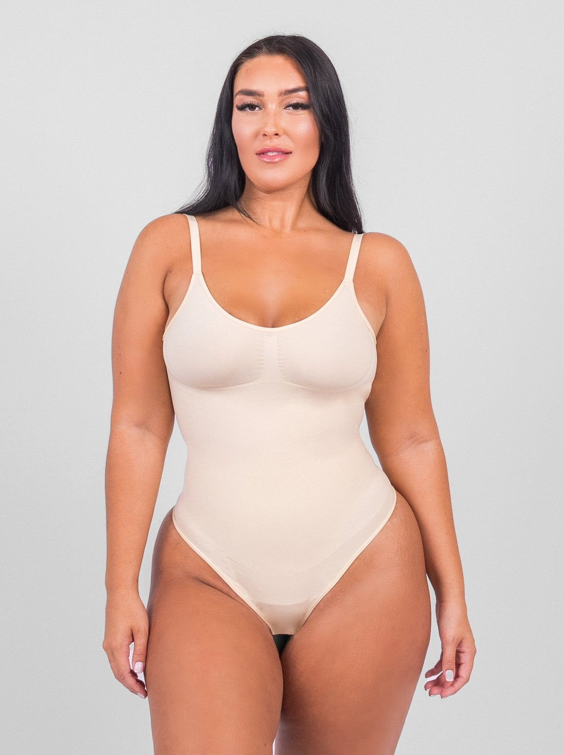 Isabella - String Bodysuit with Open Rug Design