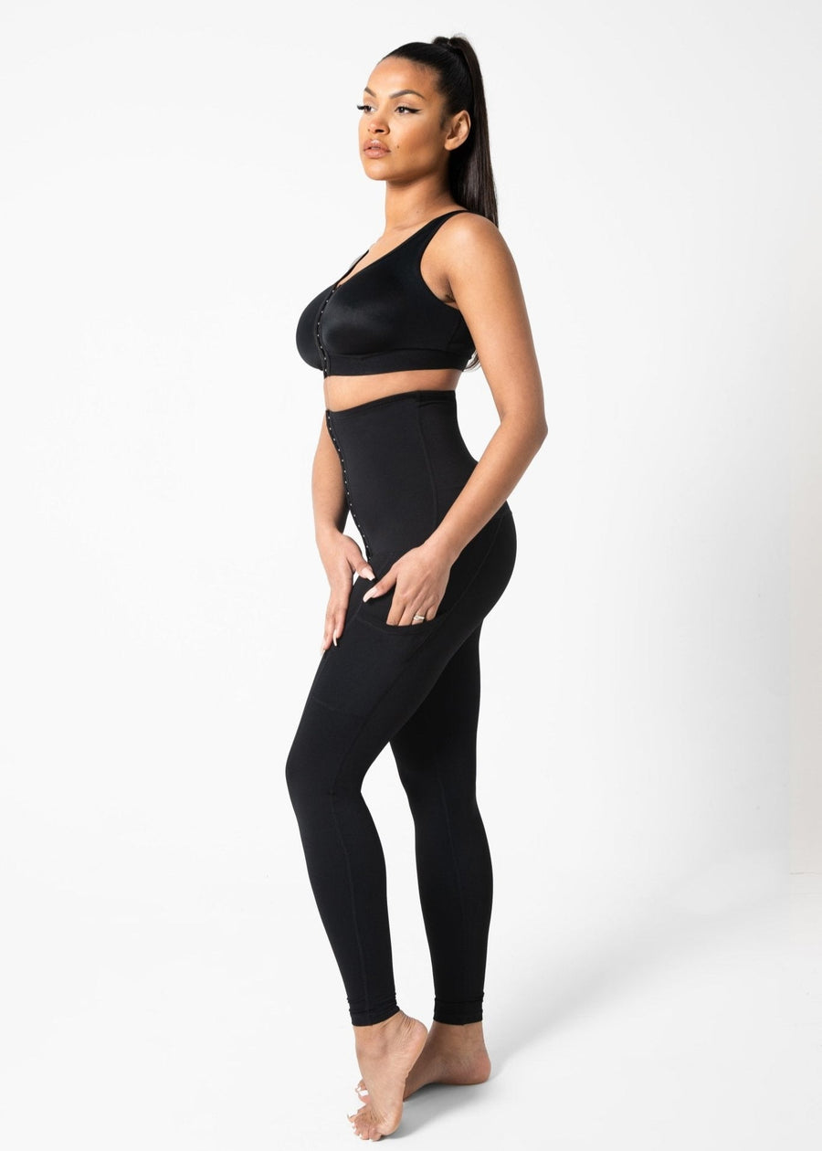 Kim - Leggings with Extra High Waist and Double Pockets