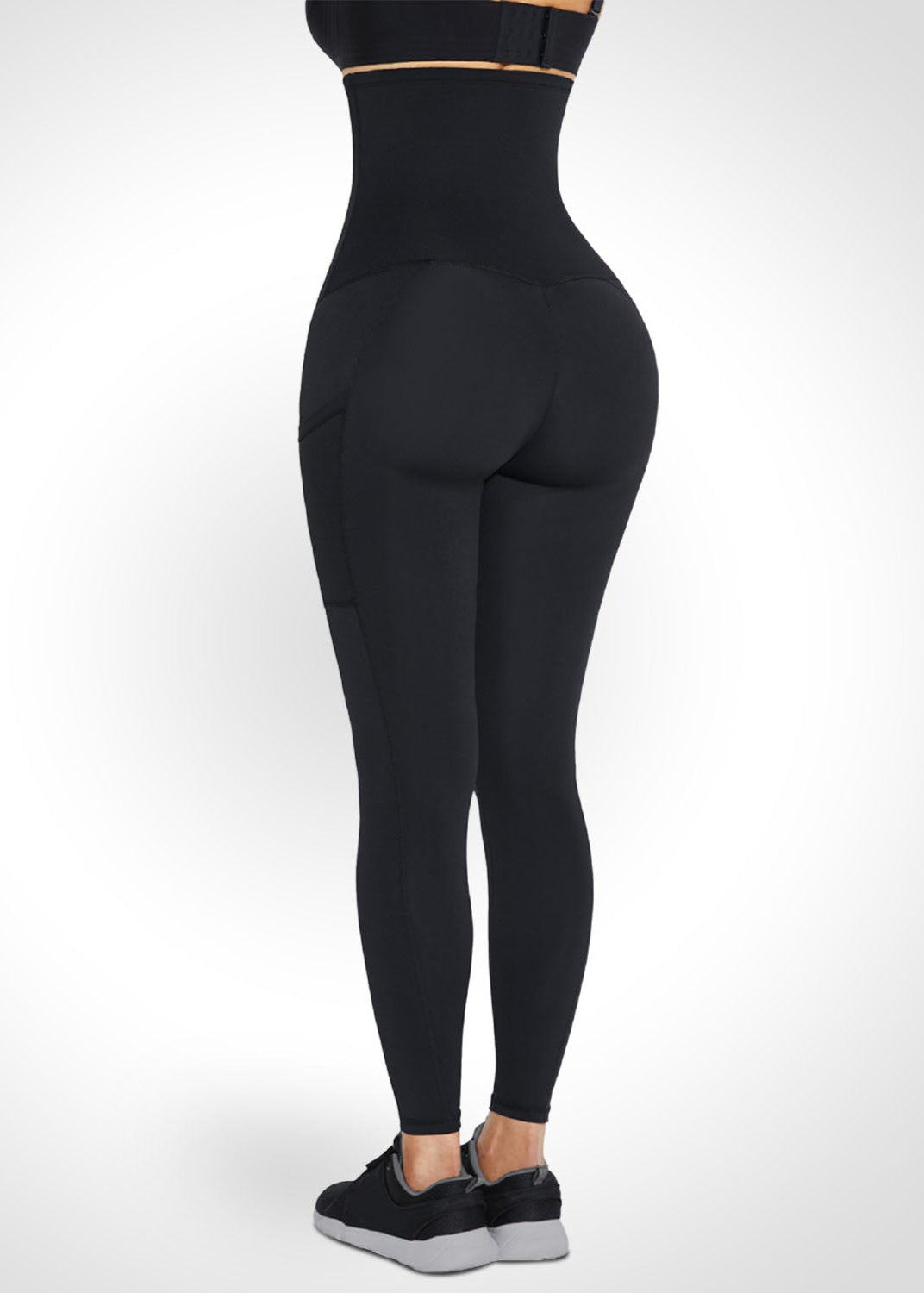 Kim - Leggings with Extra High Waist and Double Pockets