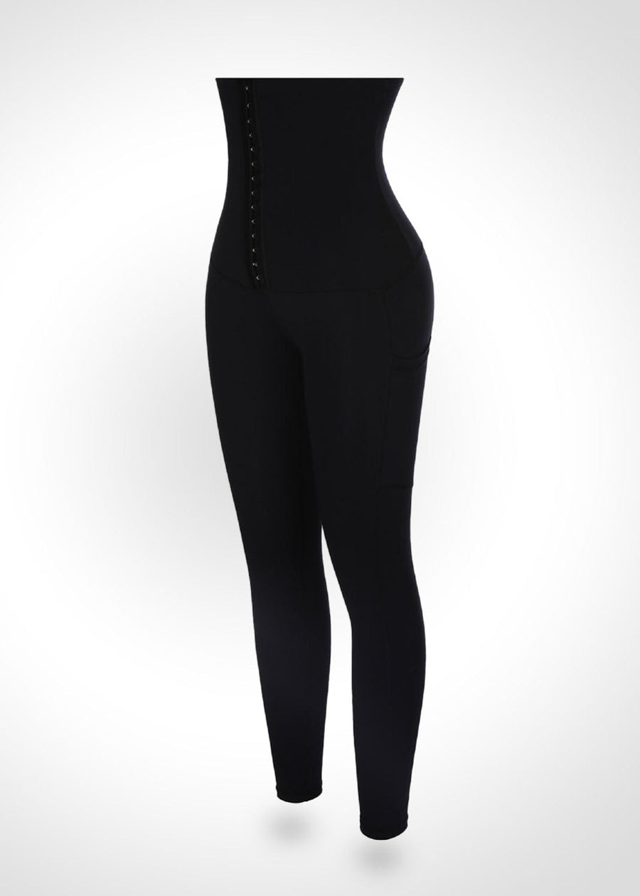 Kim - Leggings with Extra High Waist and Double Pockets