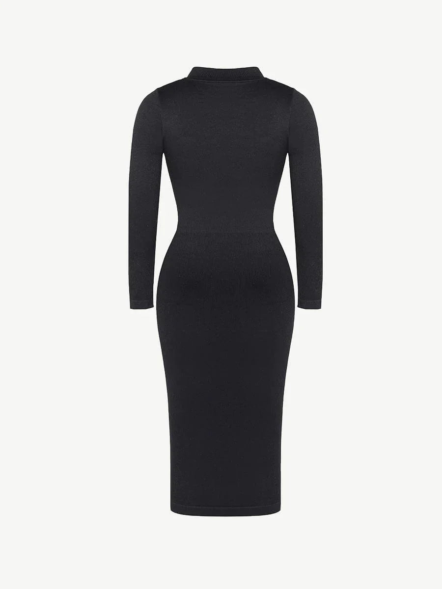 Raven - Seamless Shaping Long Sleeve Dress