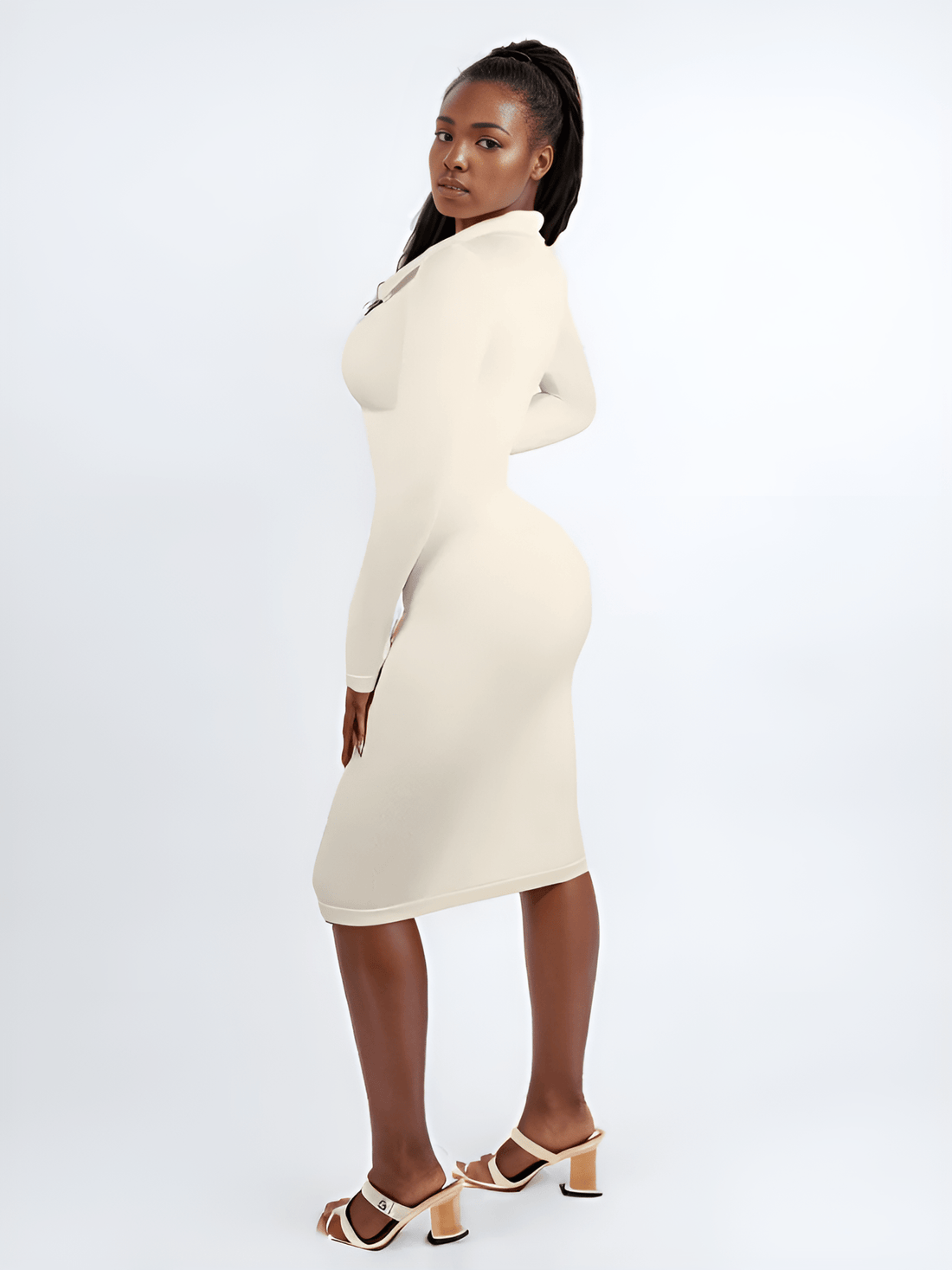 Raven - Seamless Shaping Long Sleeve Dress