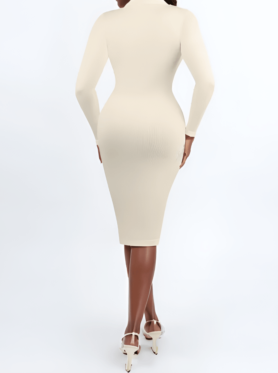Raven - Seamless Shaping Long Sleeve Dress