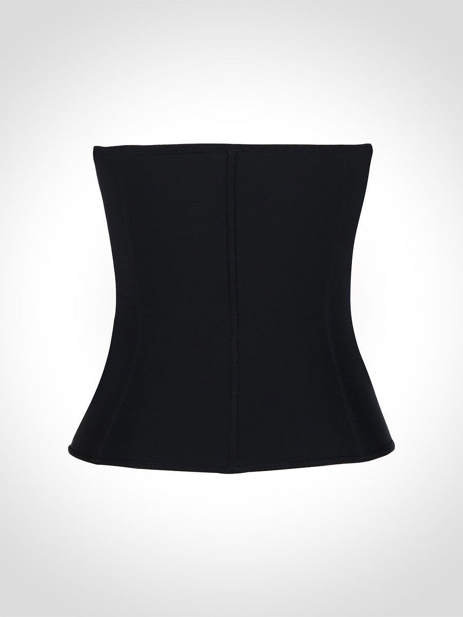 Tara - Waist Trainer with Zipper and Hooks - 9 Steel Boning