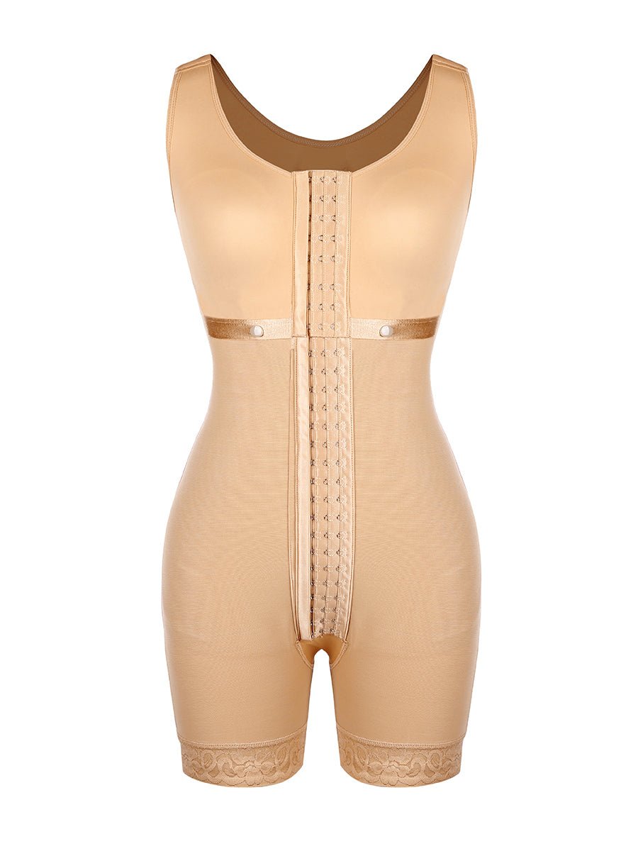 Tess - Long Body Shapewear with Hooks - Seamless