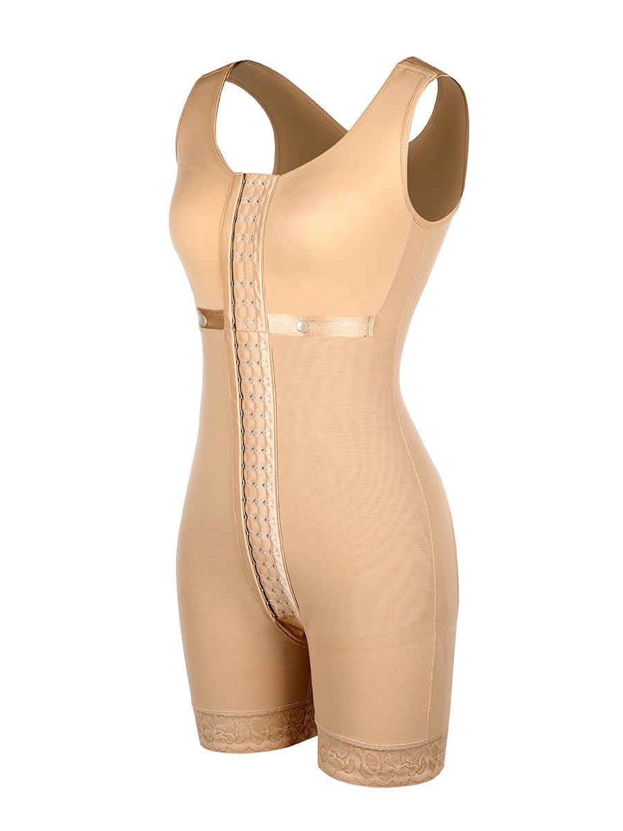 Tess - Long Body Shapewear with Hooks - Seamless