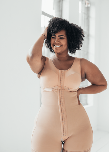 Tess - Long Body Shapewear with Hooks - Seamless