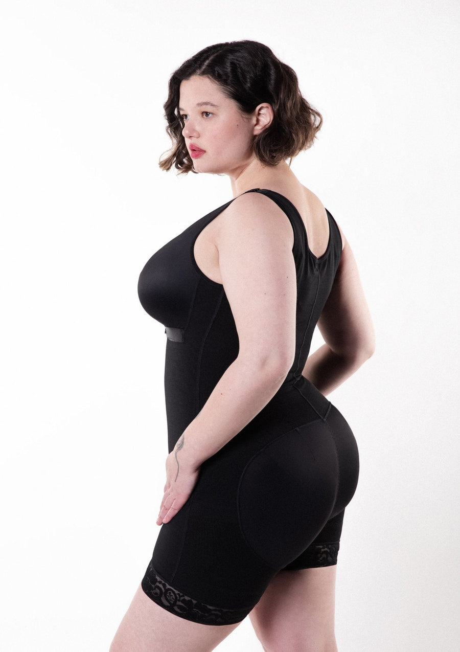Tess - Long Body Shapewear with Hooks - Seamless