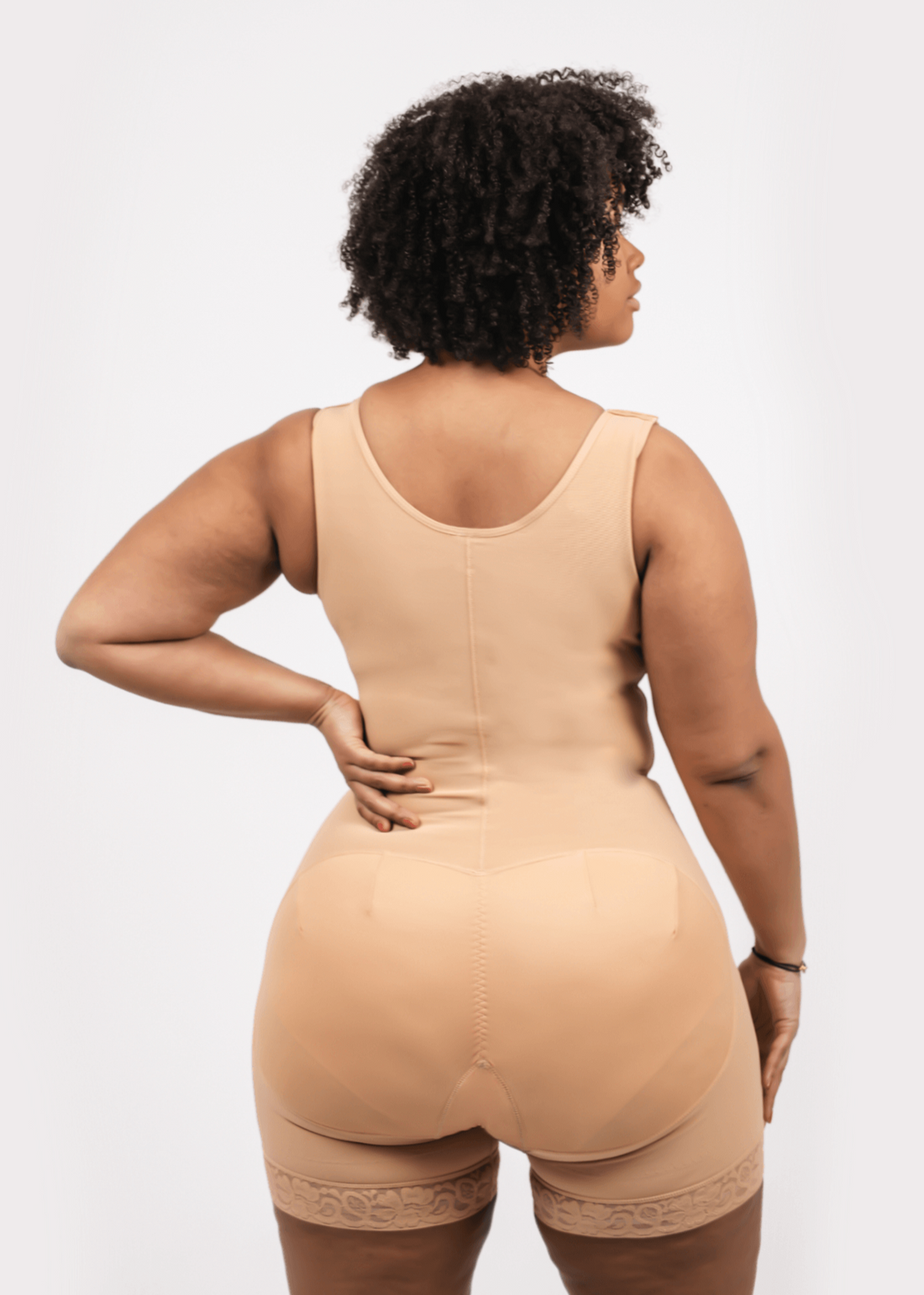 Tess - Long Body Shapewear with Hooks - Seamless