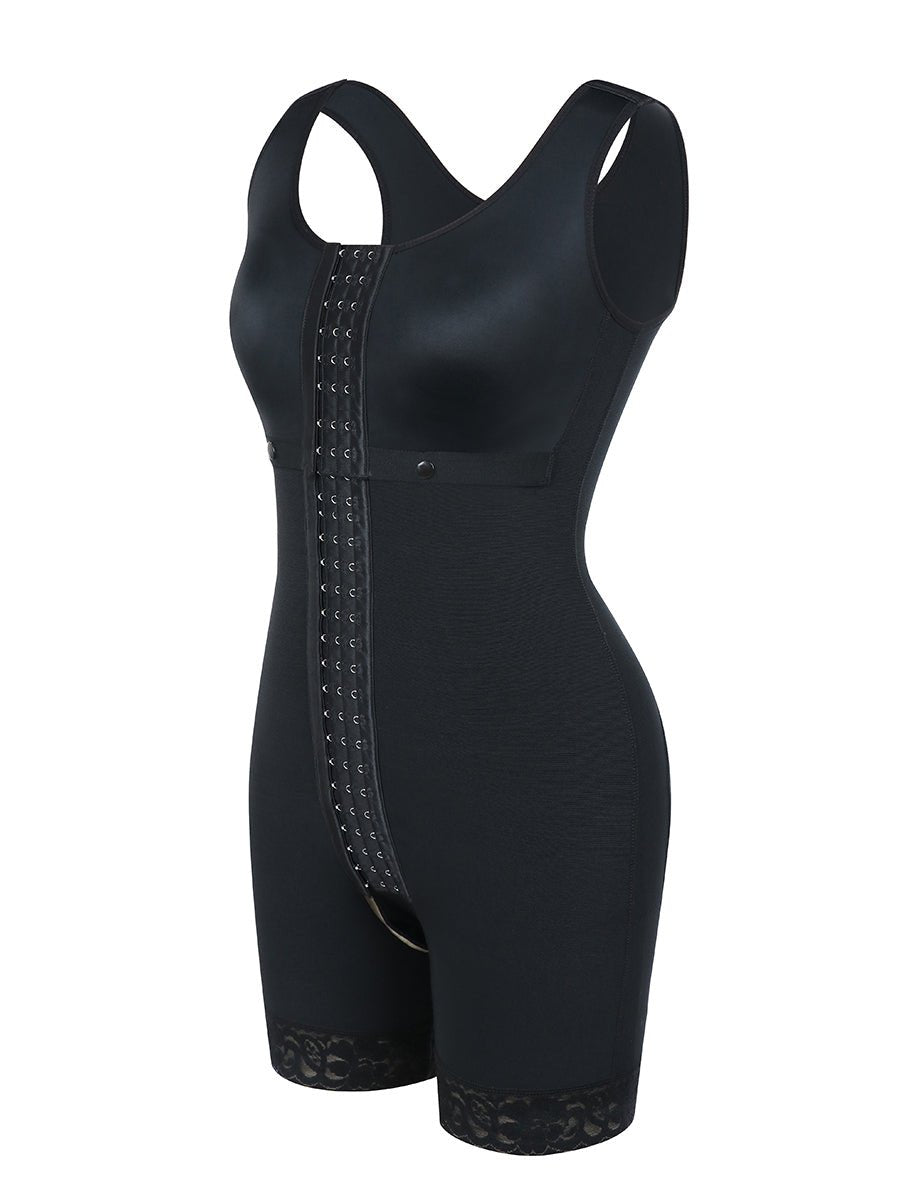 Tess - Long Body Shapewear with Hooks - Seamless