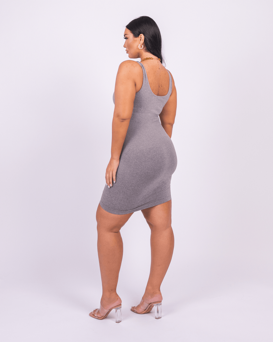 Valencia - Shaper Mini Dress Square Neck