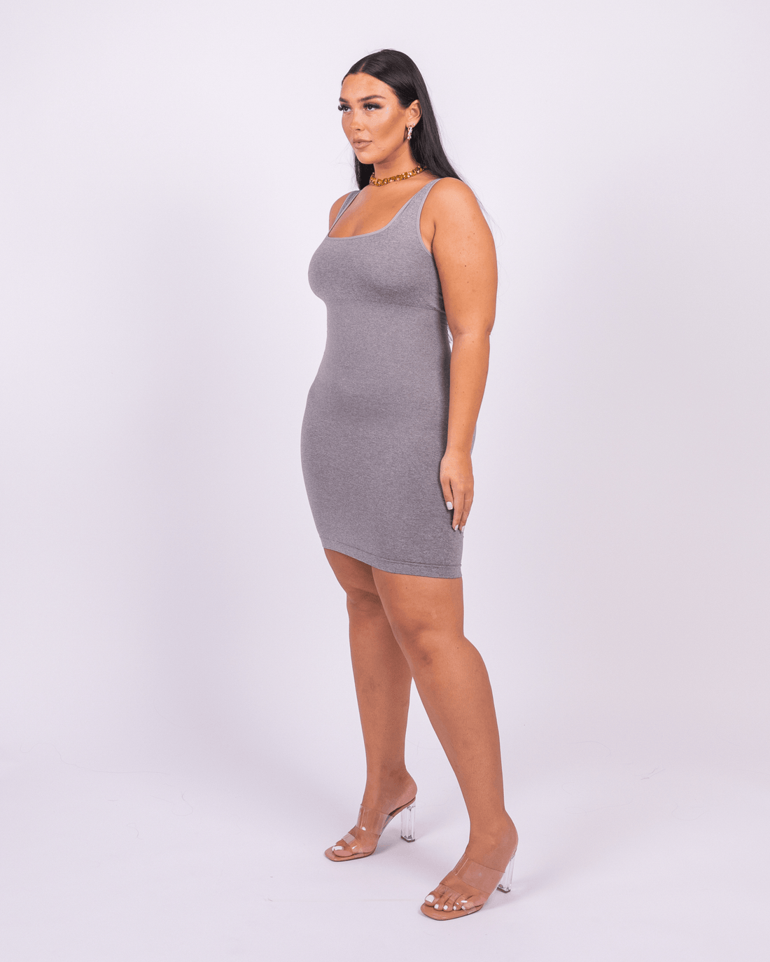 Valencia - Shaper Mini Dress Square Neck
